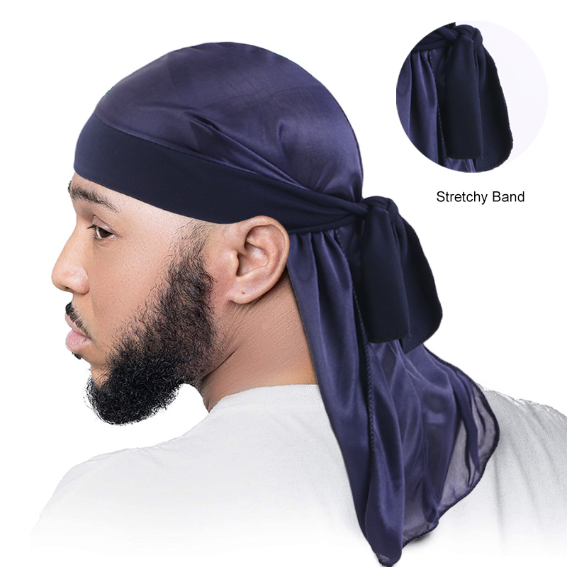 Men'S Fashion With Hat - Men's Silky Durags Bandane Turbante Cappello
