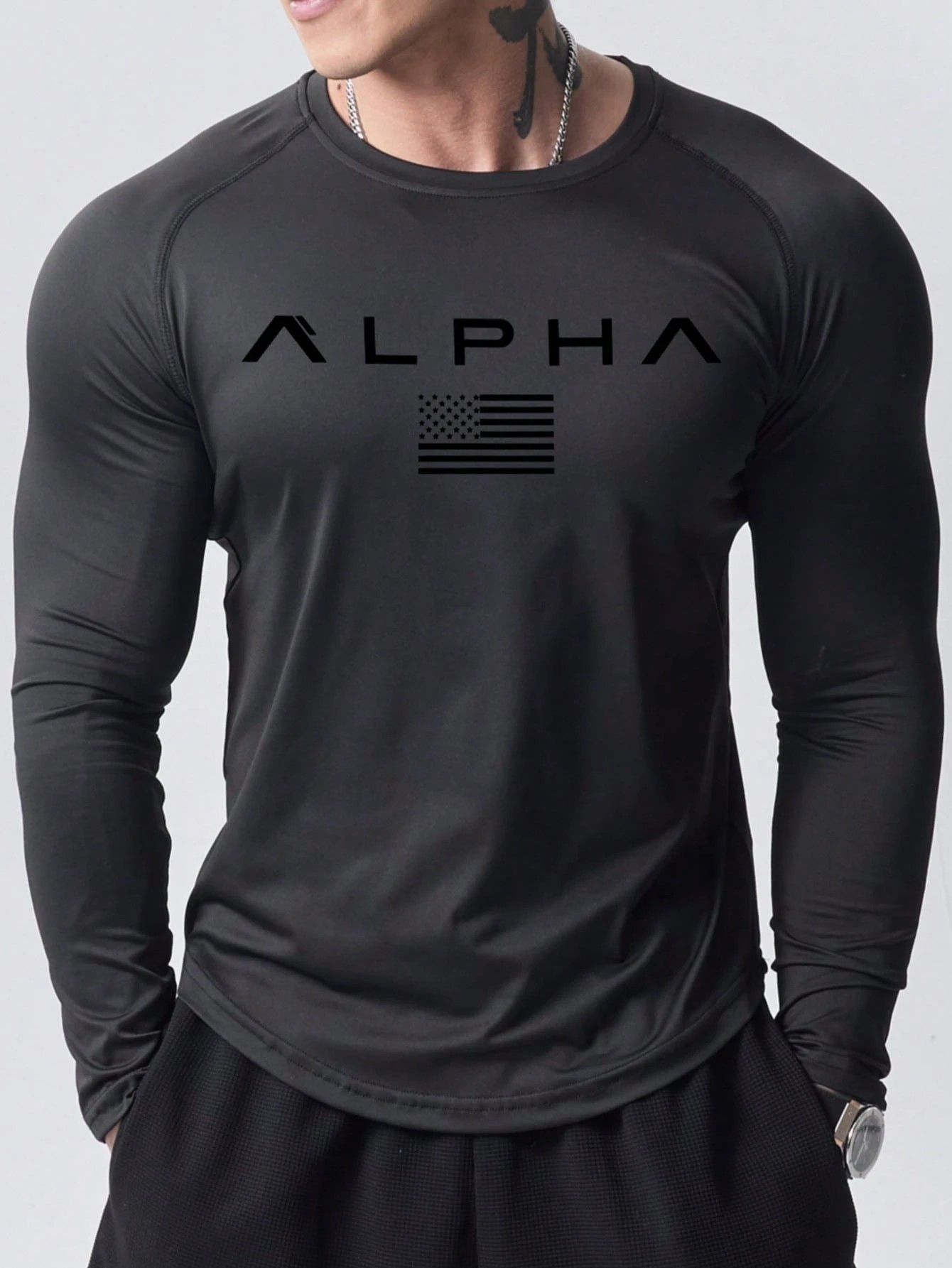 Men'S Fashion T Shirts - Nuova maglietta a maniche lunghe da