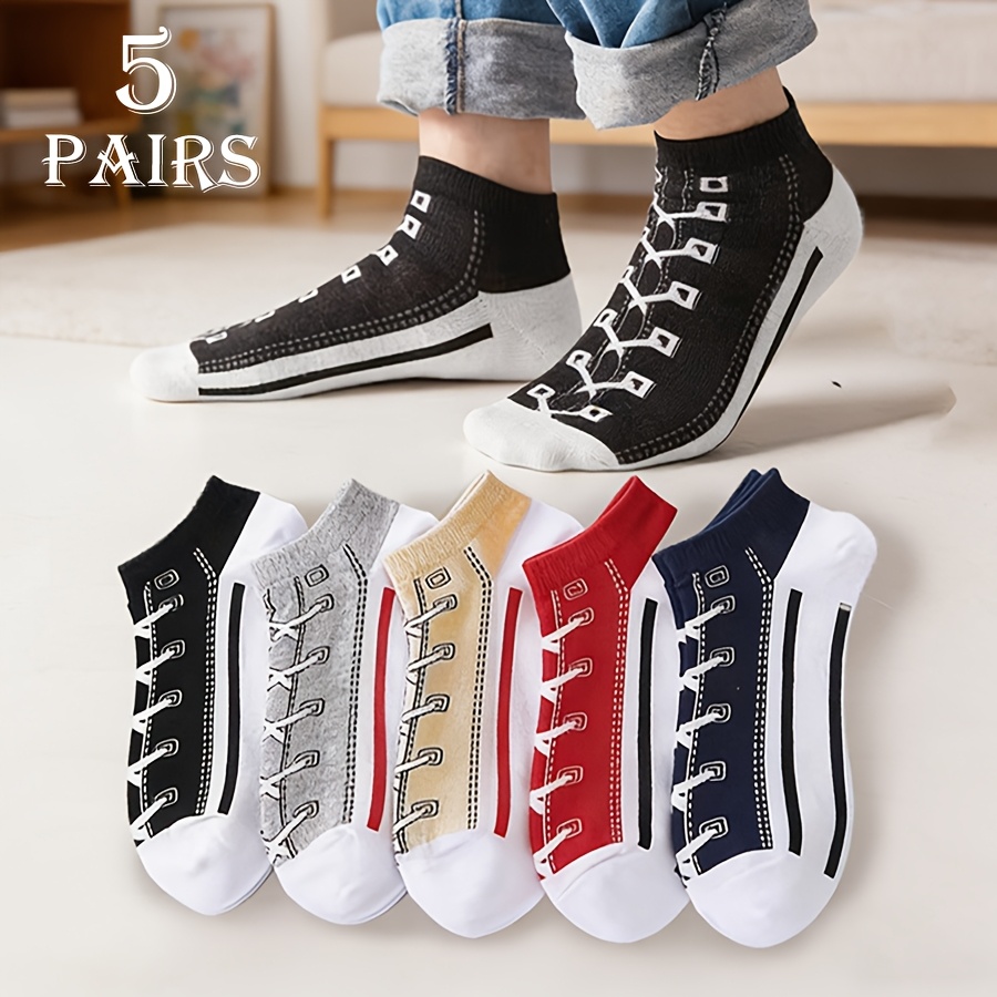 Socks Ankle Men - 5 paia di calzini estivi da