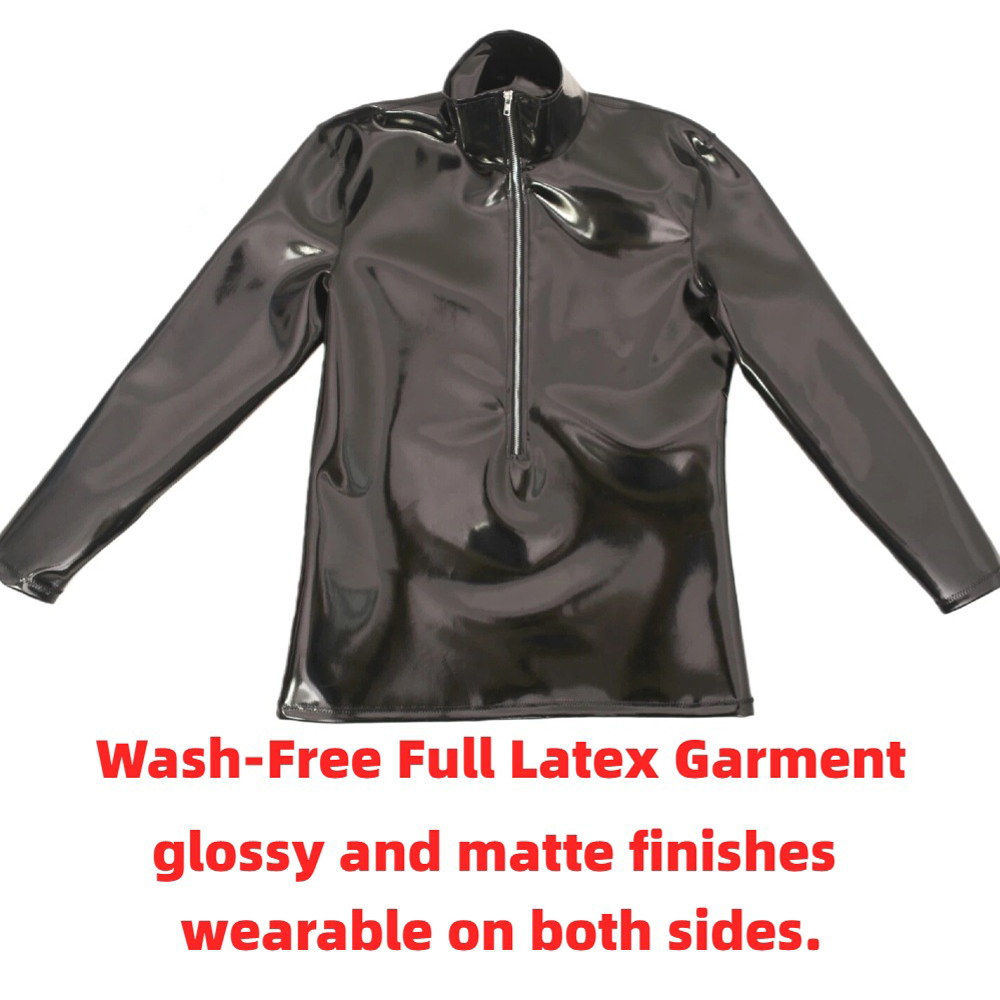 Men'S Fashion T Shirts - T-shirt da uomo sexy in PVC