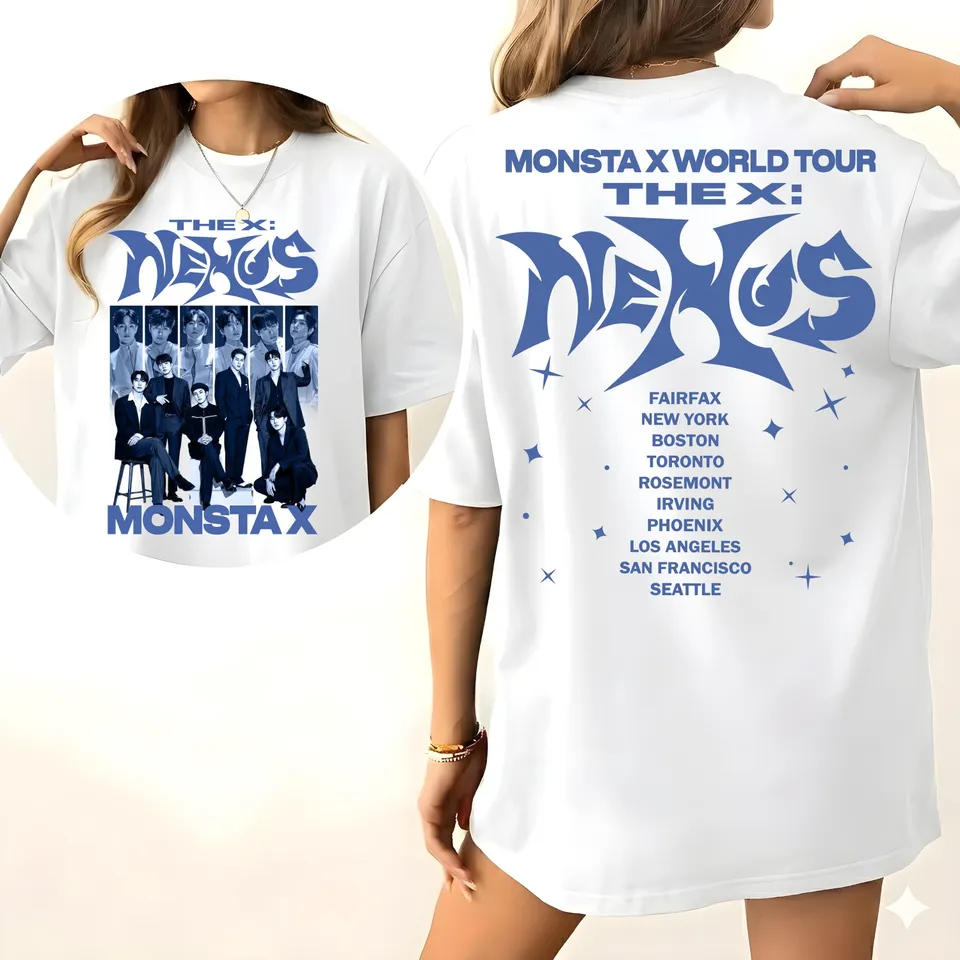 Men'S Fashion X - MONSTA X, T-shirt della World Tour