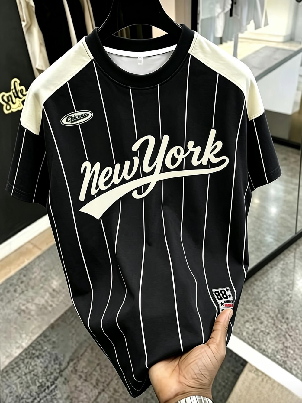 Men'S Fashion New York - Nuova T-Shirt Estiva da Uomo alla