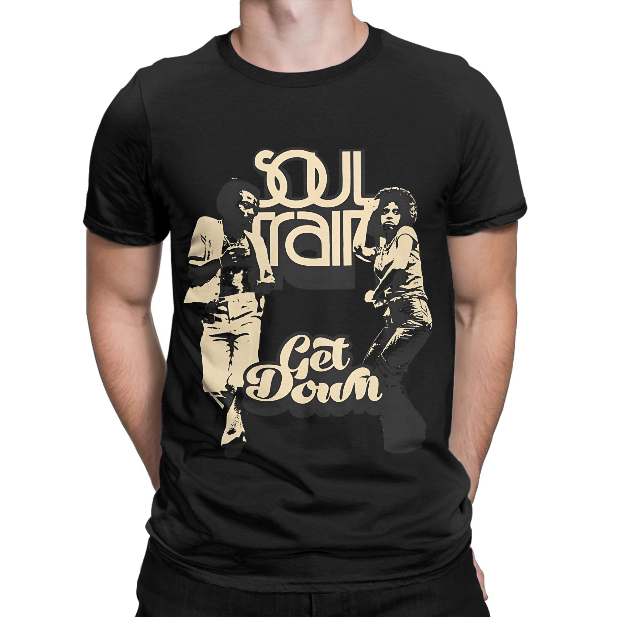 Poster Men Fashion - Soul Train Poster T-shirt divertente con