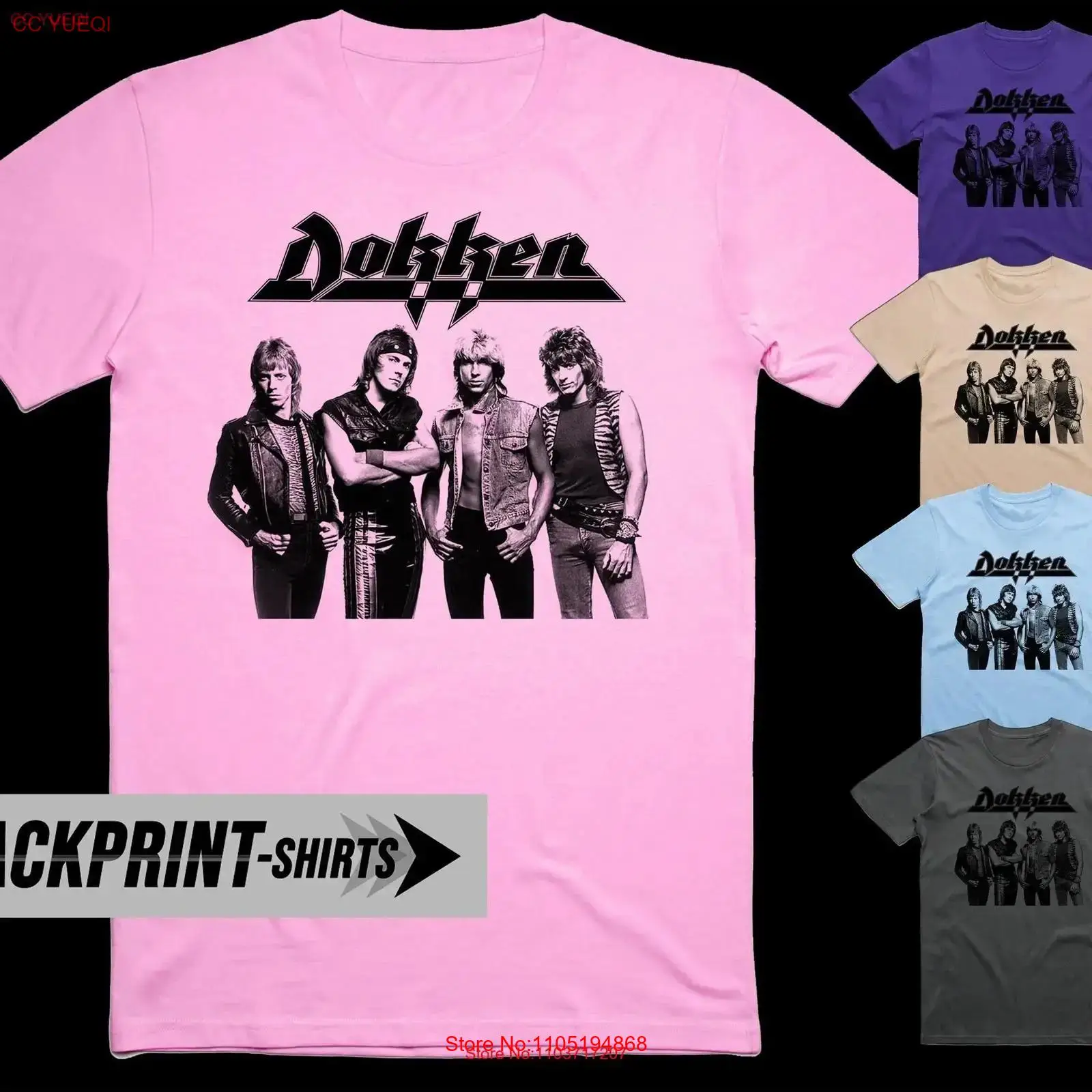 Poster Men Fashion - Dokken T Shirt in cotone da