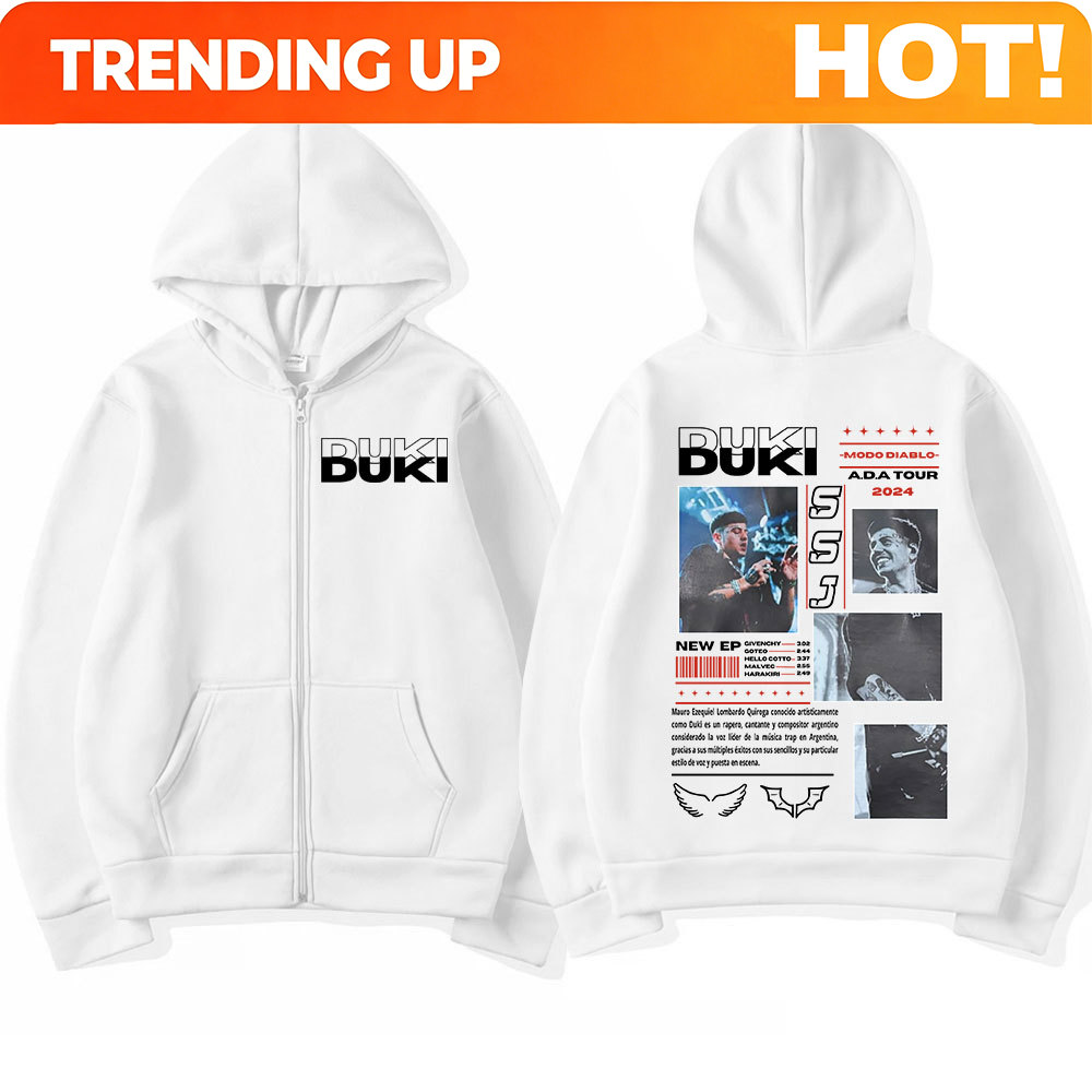 Felpe con Zip del Rapper Duki  - Mens Fashion Zip Up Hoodies recensione e prezzo