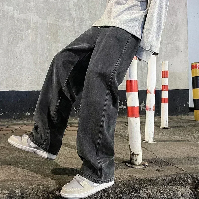Jeans da uomo in stile streetw - Men'S Fashion Grey Jeans recensione e prezzo