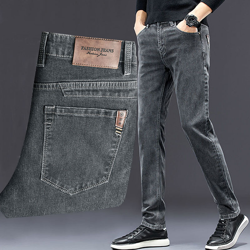 Jeans slim da uomo 2024 autunn - Men'S Fashion Grey Jeans recensione e prezzo