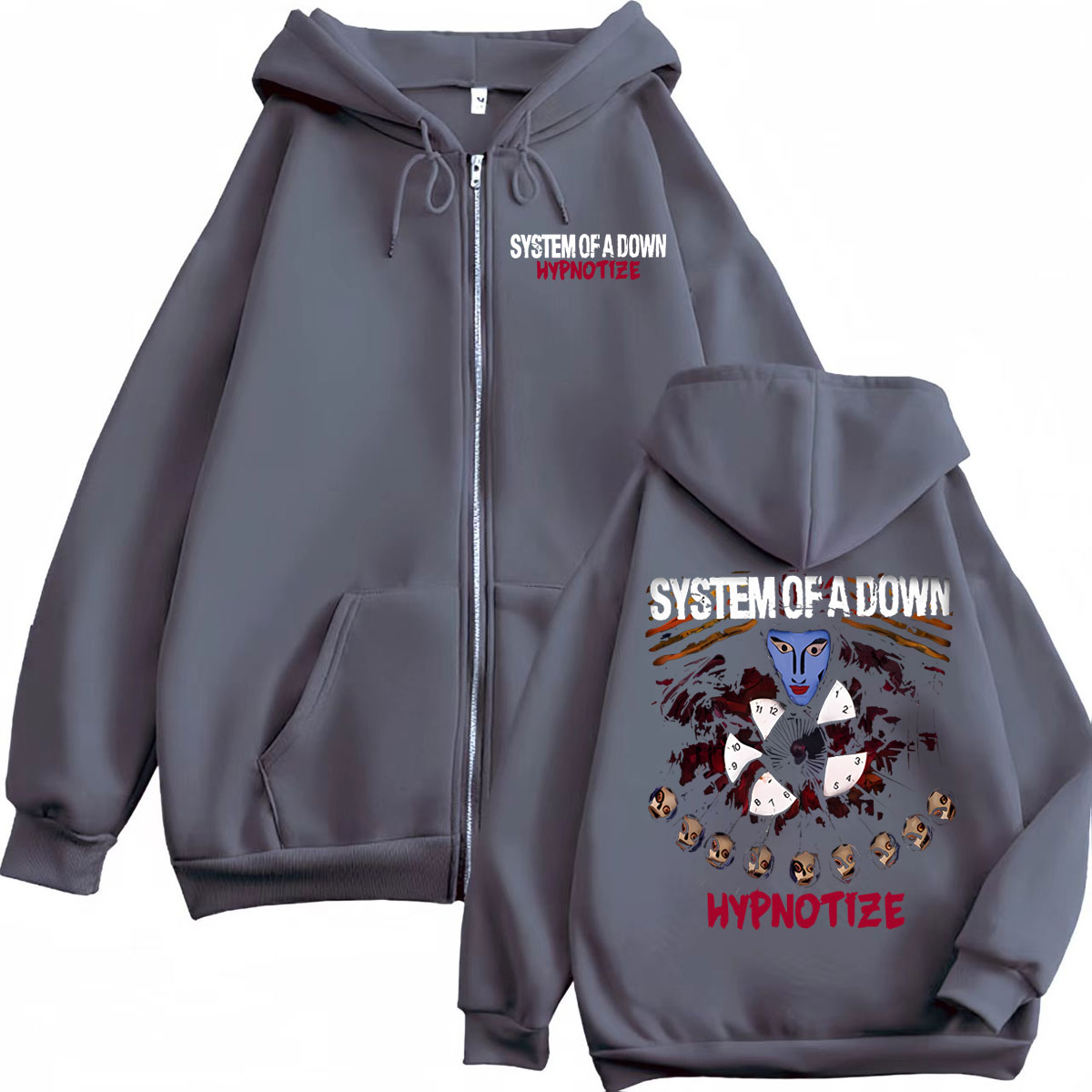 Felpa con cappuccio e zip con  - Mens Fashion Zip Up Hoodies recensione e prezzo