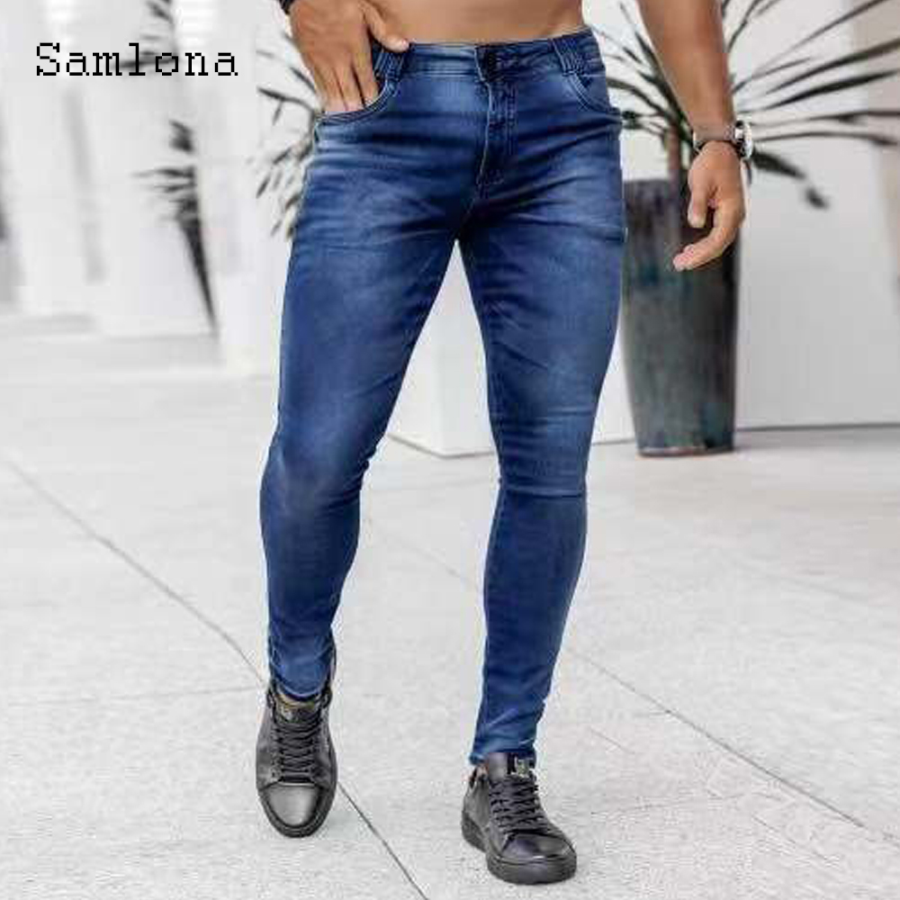 Samlona Jeans moda uomo Skinny - Men'S Fashion Grey Jeans recensione e prezzo