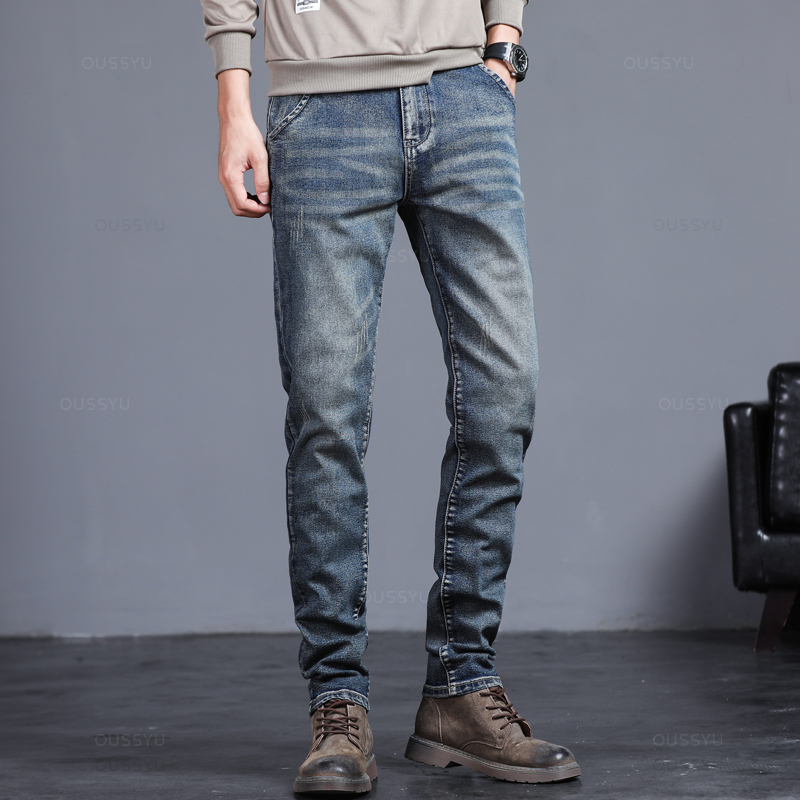 Autunno Inverno Cotone da uomo - Men'S Fashion Grey Jeans recensione e prezzo