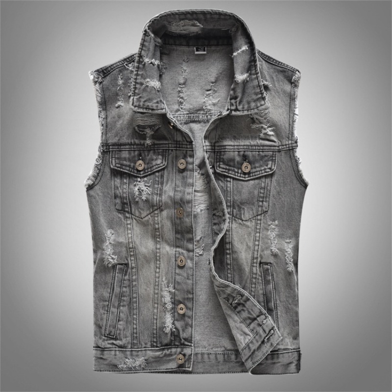 Nuovi Gilet in Denim Grigio Re - Men'S Fashion Grey Jeans recensione e prezzo